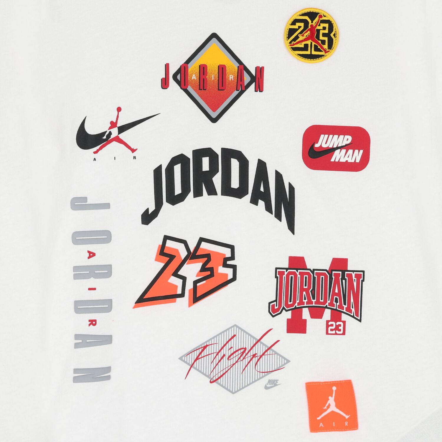 Boys White Jordan Logo T-Shirt, 2, hi-res