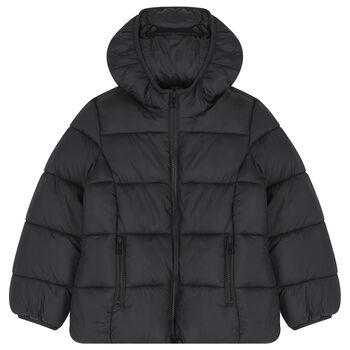 Girls Black Puffer Jacket