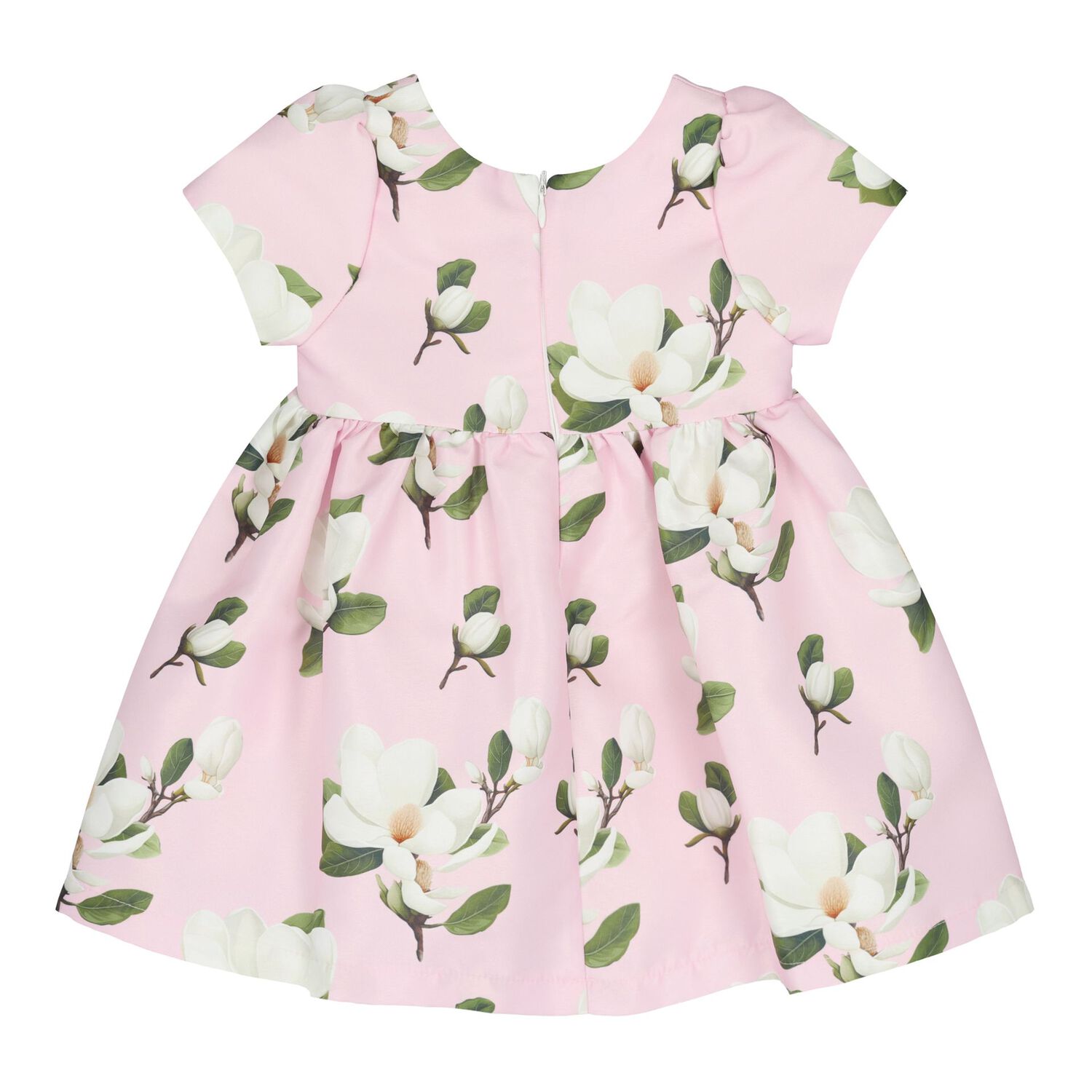 Baby Pink Green Magnolia Dress, 2, hi-res