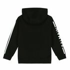 Boys Black Logo Zip Up Top, 1, hi-res