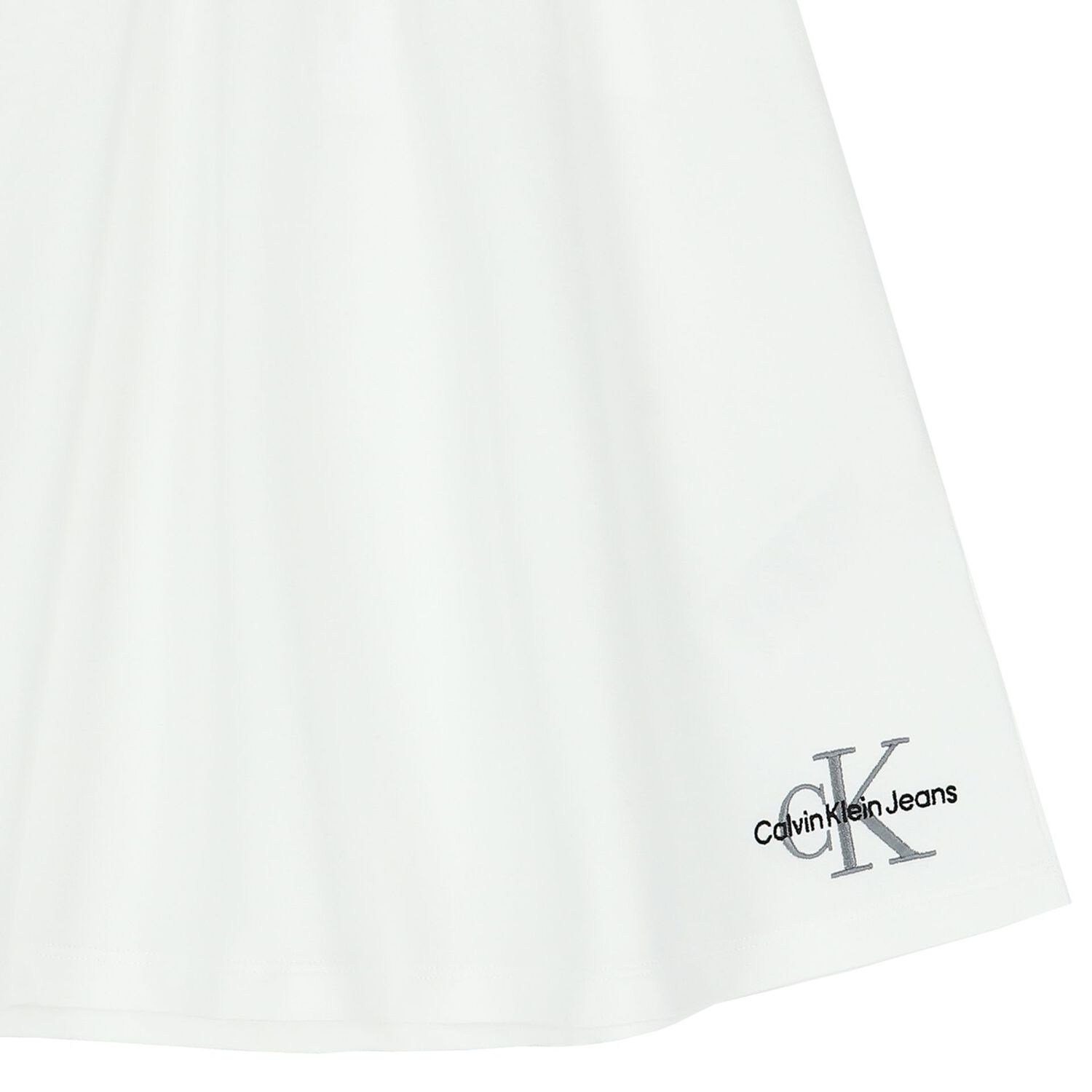 Girls White Logo Skirt, 1, hi-res