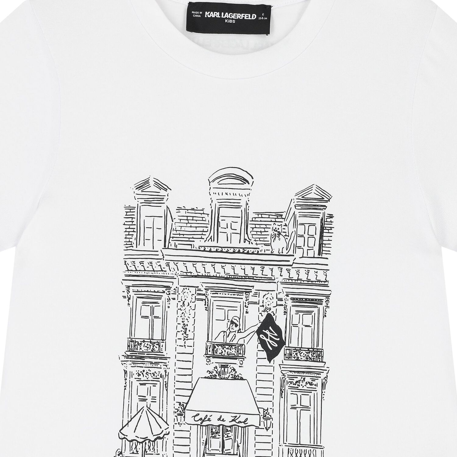 Girls White Logo T-Shirt, 1, hi-res image number null