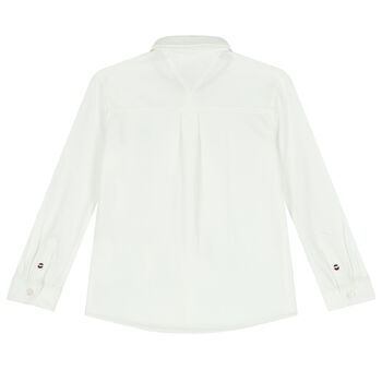 Boys White Logo Shirt