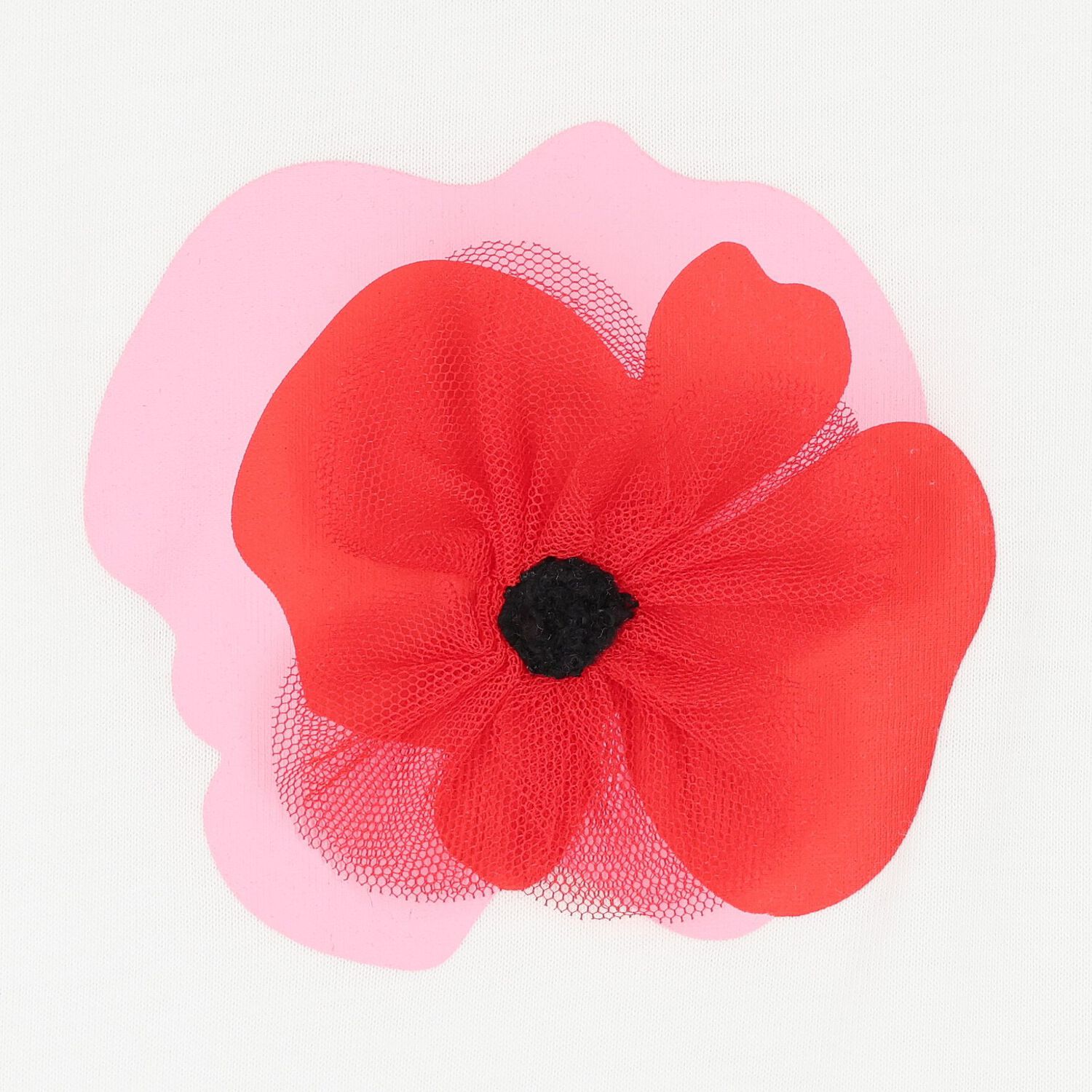 Girls White Flower T-Shirt, 1, hi-res image number null