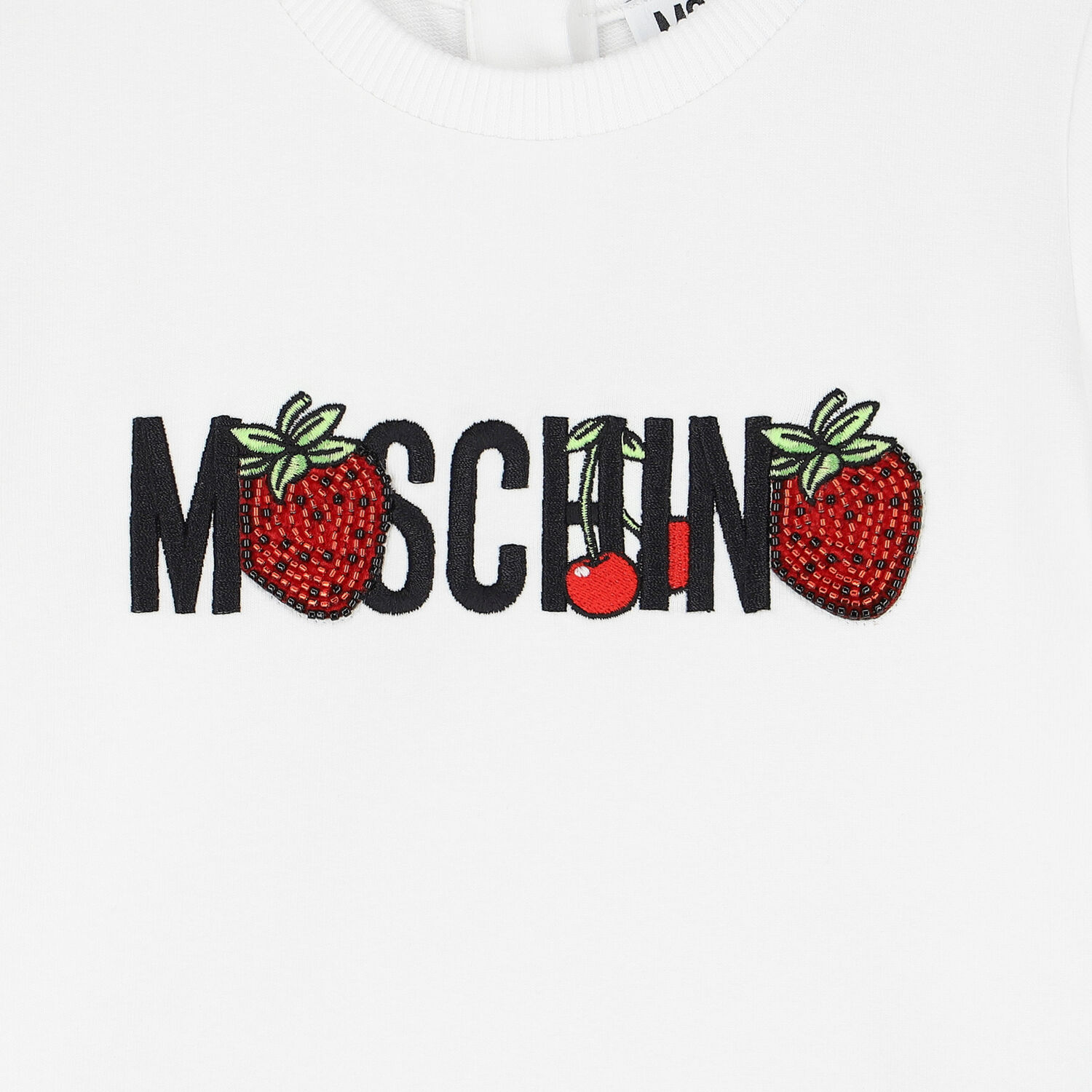 Younger Girls White Logo Dress, 1, hi-res