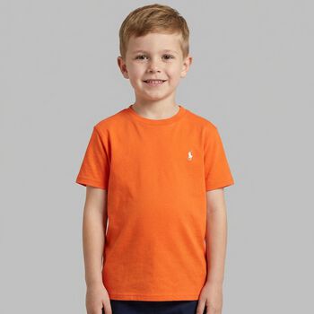 Boys Orange Logo T-Shirt