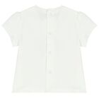 Baby Girls White & Purple Short Set (4 Piece), 2, hi-res