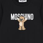 Younger Black Teddy Bear Logo Sweatshirt, 6, hi-res