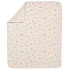 Baby Girls Beige & Pink Animals Blanket, 2, hi-res