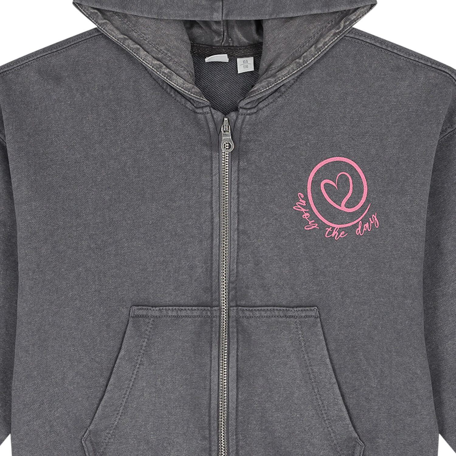 Girls Grey Heart Tracksuit, 1, hi-res