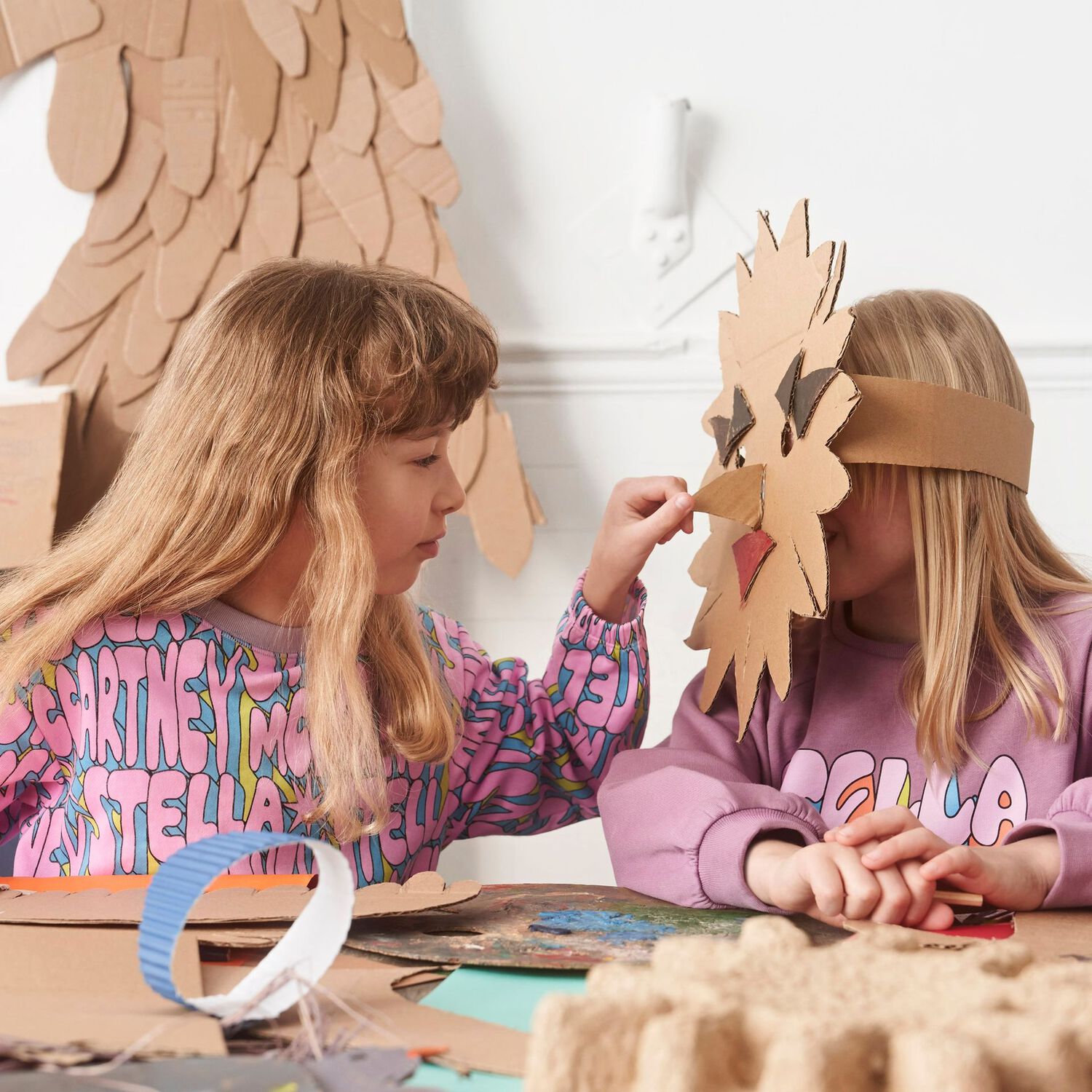 فستان بنات بالشعار باللون البنفسجي , 1, hi-res