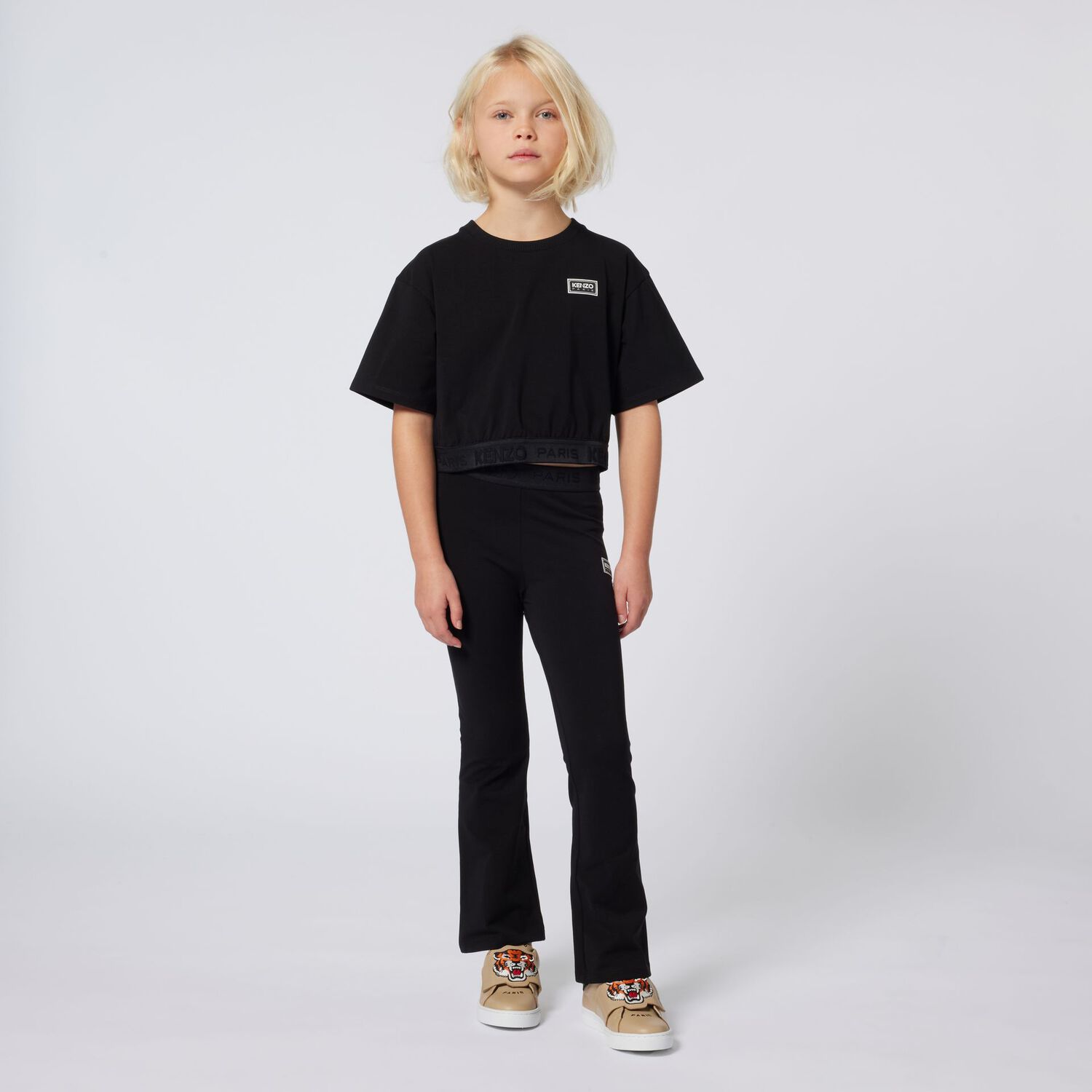 طقم ليجنز بشعار باللون الأسود للبنات, 2, hi-res image number null