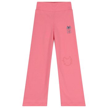 Girls Pink Dollhouse Flared Leggings