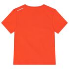 Boys Orange Logo T-Shirt, 3, hi-res