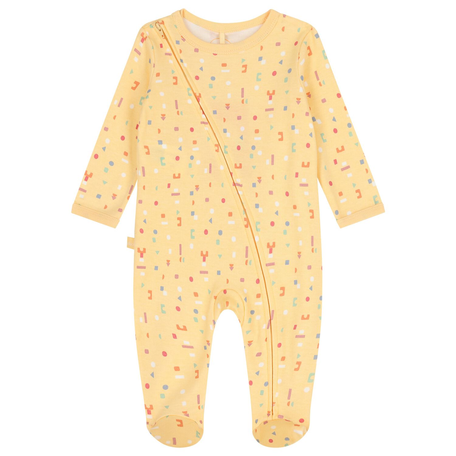 Yellow Confetti Babygrow, 1, hi-res