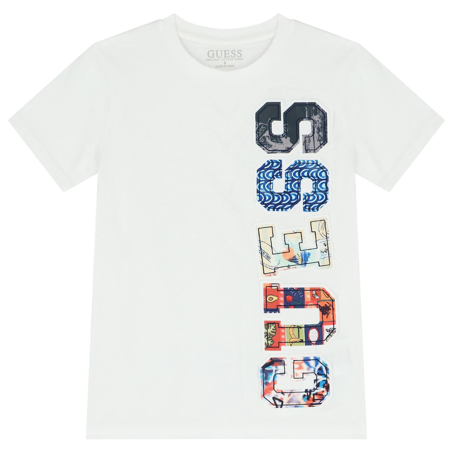 Boys White Logo T-Shirt, 1, hi-res