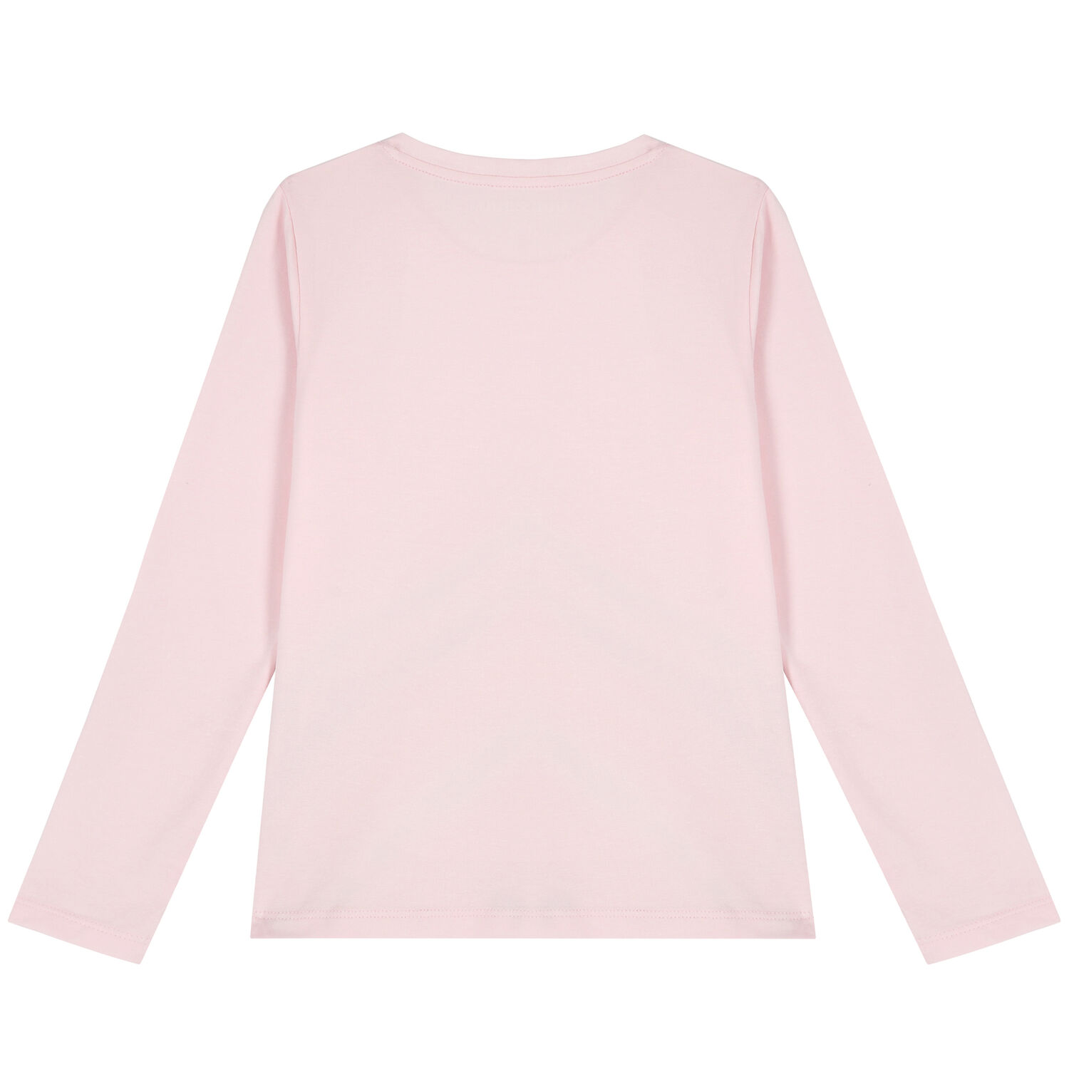 Girls Pink Logo Long Sleeve Top, 2, hi-res