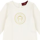 Ivory & Gold Logo Babygrow Gift Set, 1, hi-res