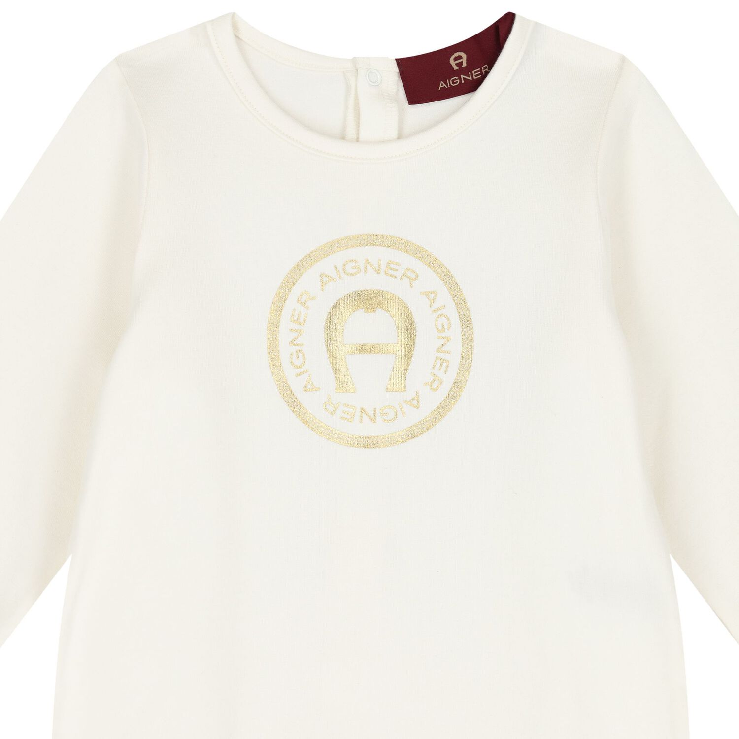 Ivory & Gold Logo Babygrow Gift Set, 1, hi-res