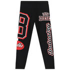 بنطلون رياضى بالشعار باللون الاسود للاولاد, 1, hi-res