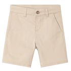 Boys Beige Chino Shorts, 2, hi-res