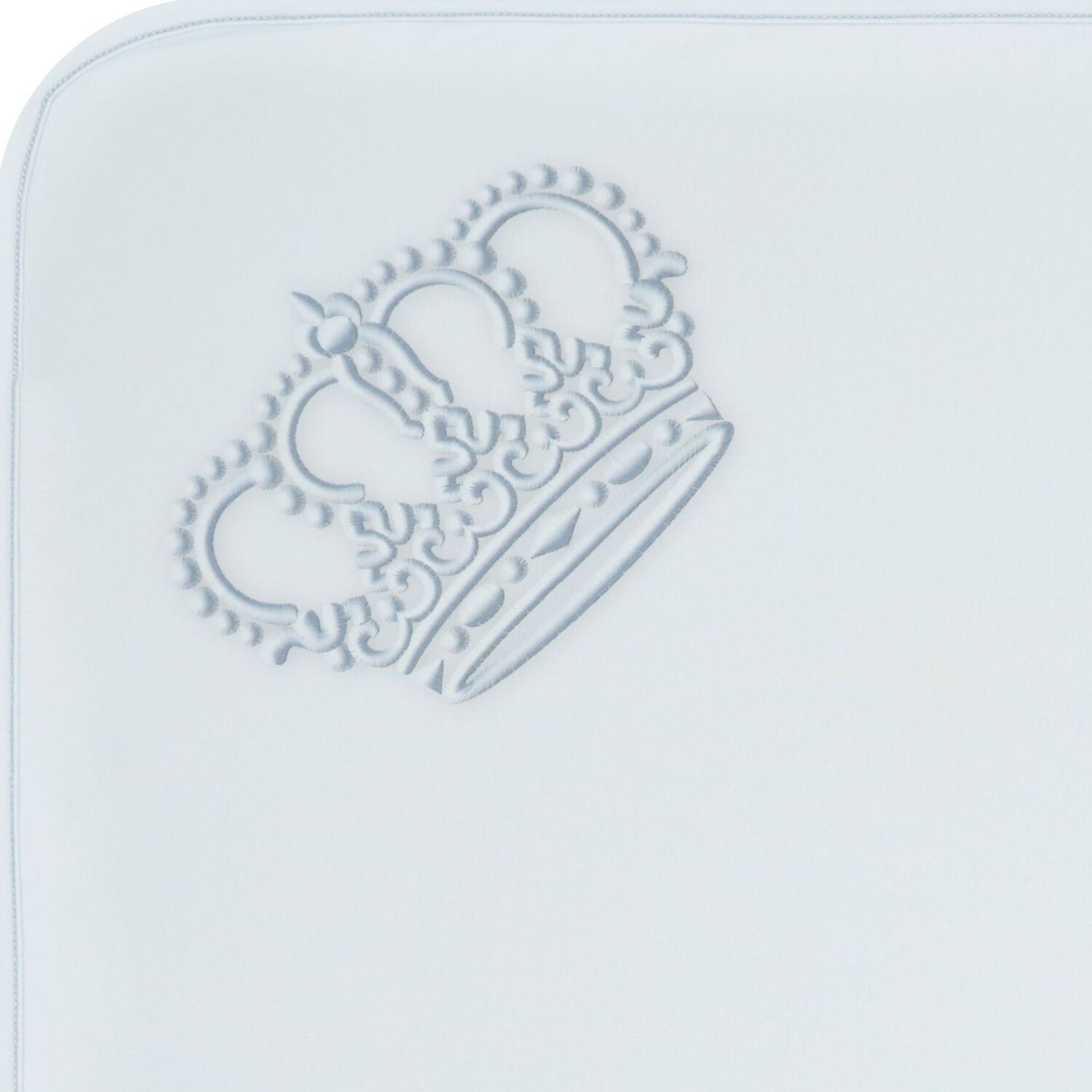 طقم بطانية و قبعة أولاد بشعار تاج باللون الأزرق, 2, hi-res image number null