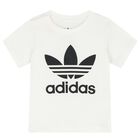 White & Black Logo Shorts Set, 1, hi-res