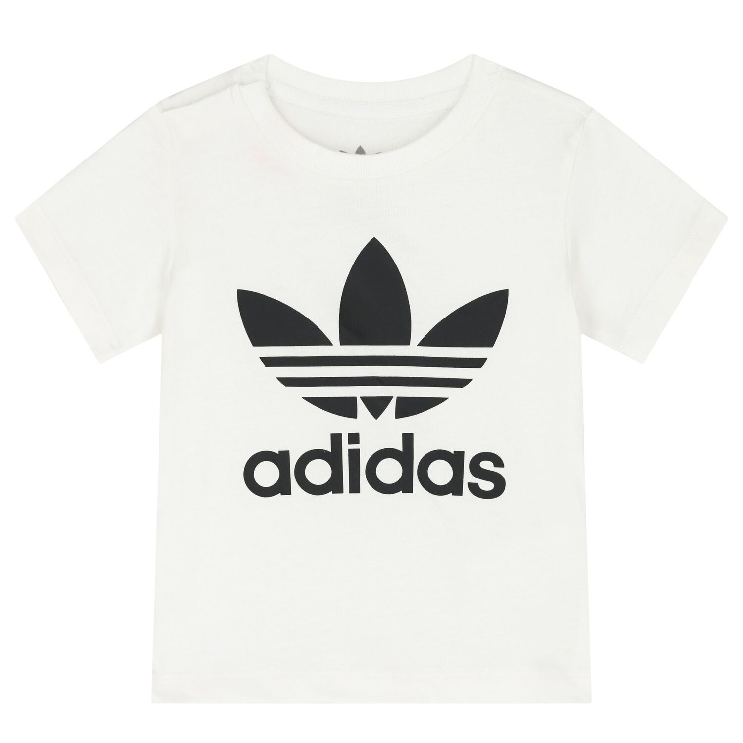 White & Black Logo Shorts Set, 1, hi-res