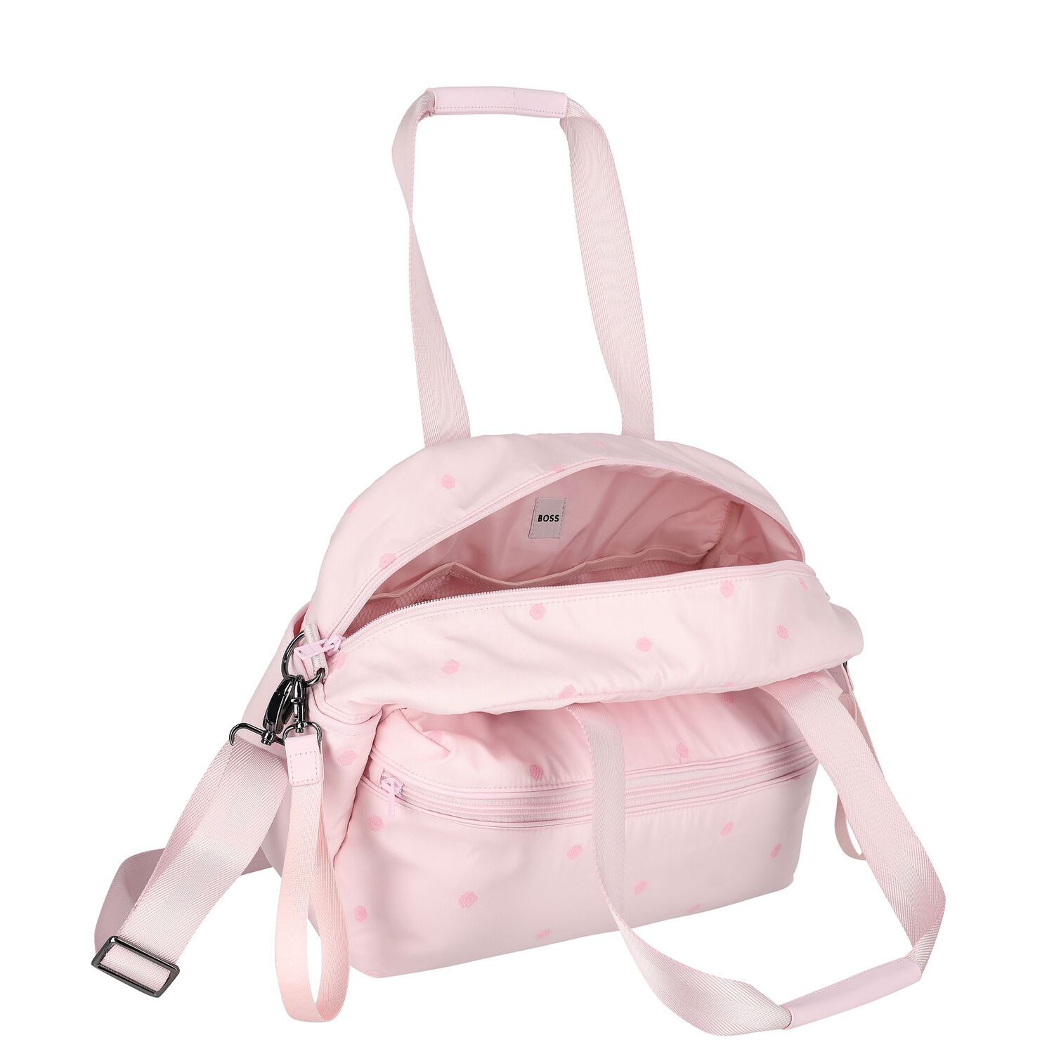 Baby Girls Pink Logo Changing Bag, 1, hi-res