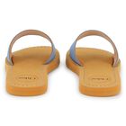 Girls Mini Me Blue & Beige Logo Sliders, 2, hi-res
