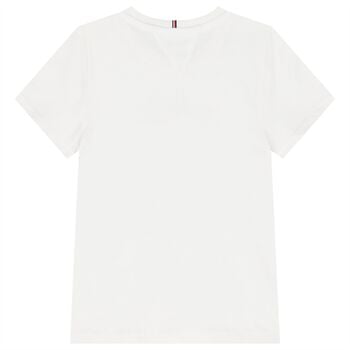 Girls White Logo T-Shirt
