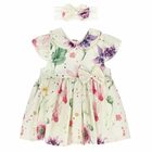 Baby Girls Pink Floral Dress Set, 1, hi-res