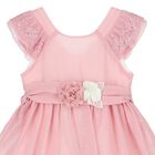 فستان بنات بطبعة الزهور باللون الزهري, 2, hi-res