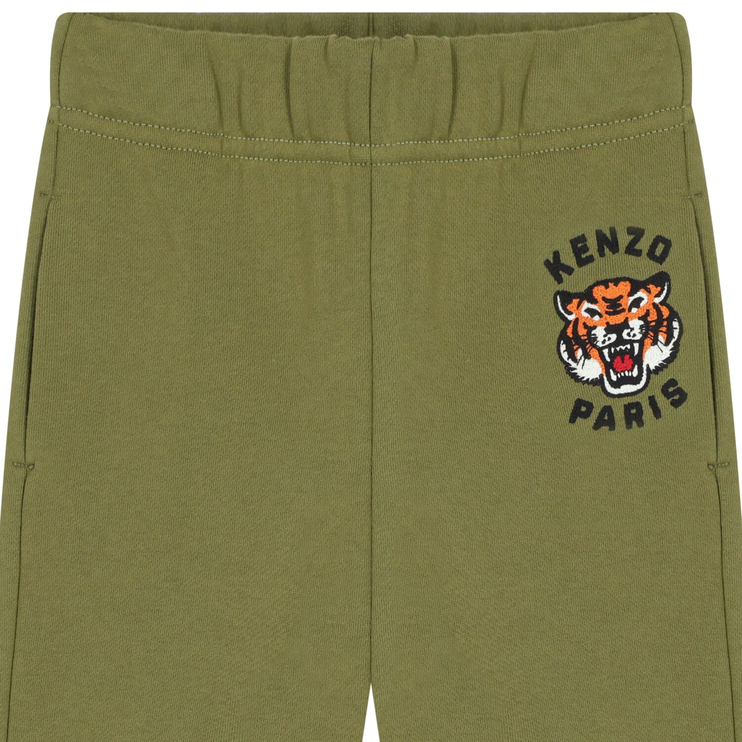 Green Tiger Logo Joggers, 2, hi-res