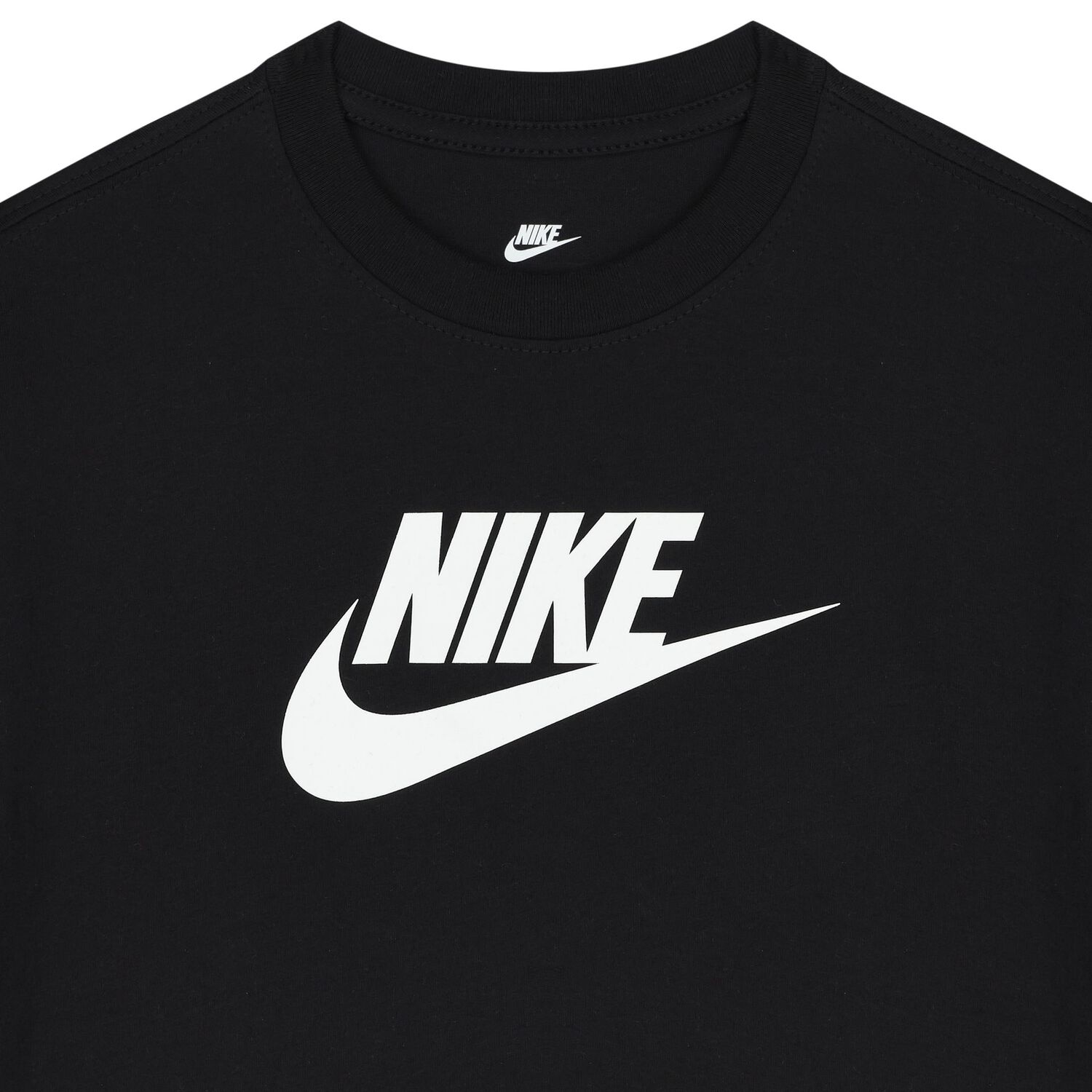 تيشيرت بالشعار باللون الأسود, 1, hi-res