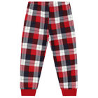 Younger Girls Ivory & Red Festive Pyjamas, 1, hi-res
