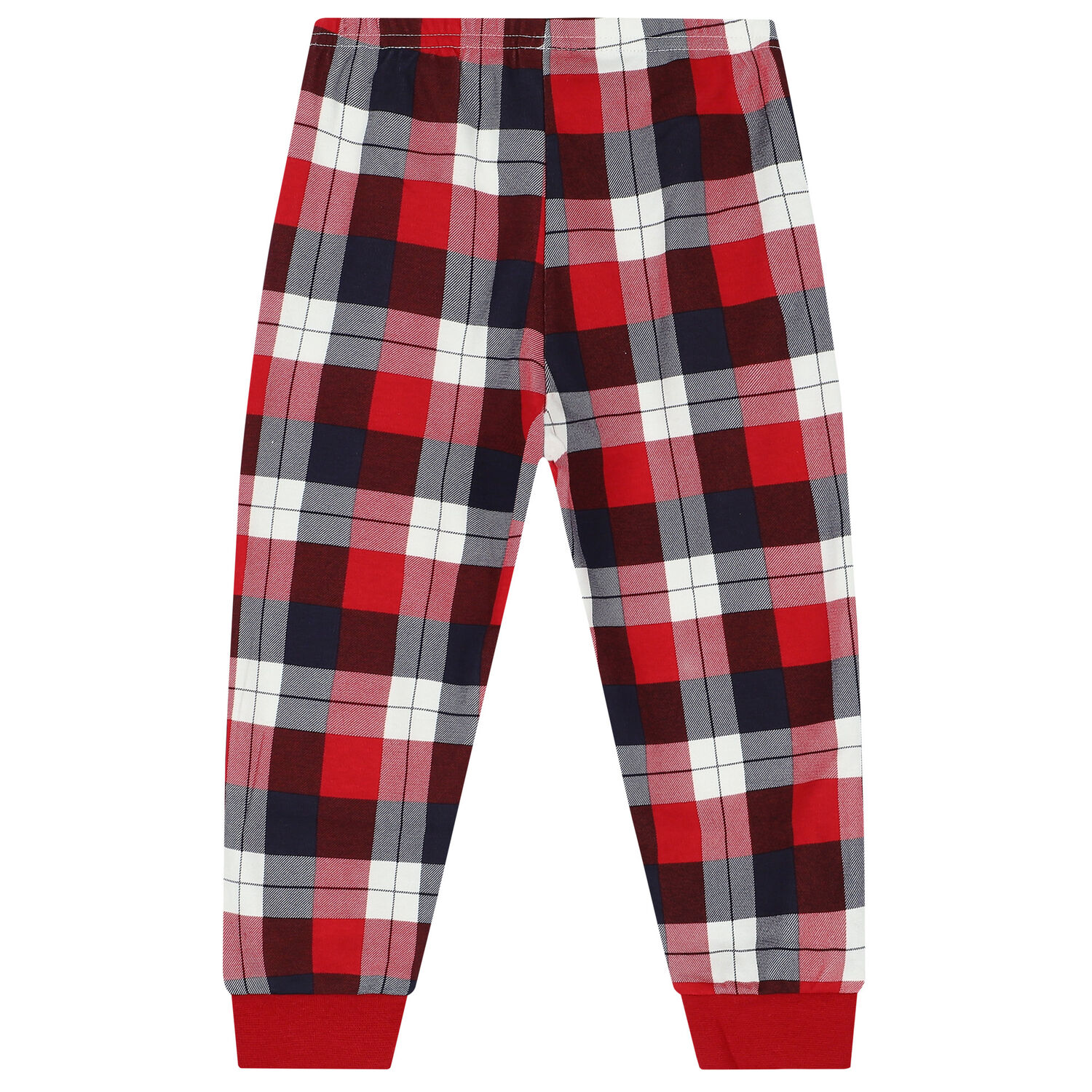 Younger Girls Ivory & Red Festive Pyjamas, 1, hi-res
