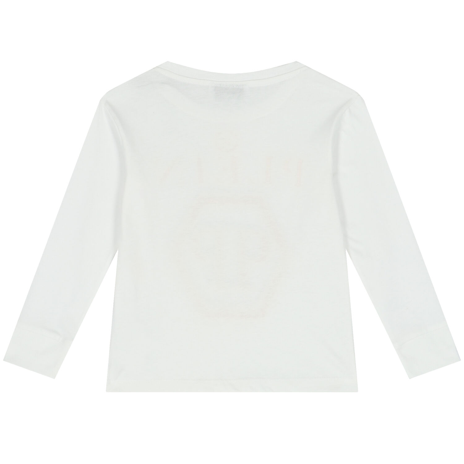 Boys White Logo Long Sleeve Top, 1, hi-res image number null