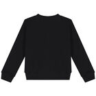 سويت شيرت بالشعار باللون الأسود والذهبى, 1, hi-res