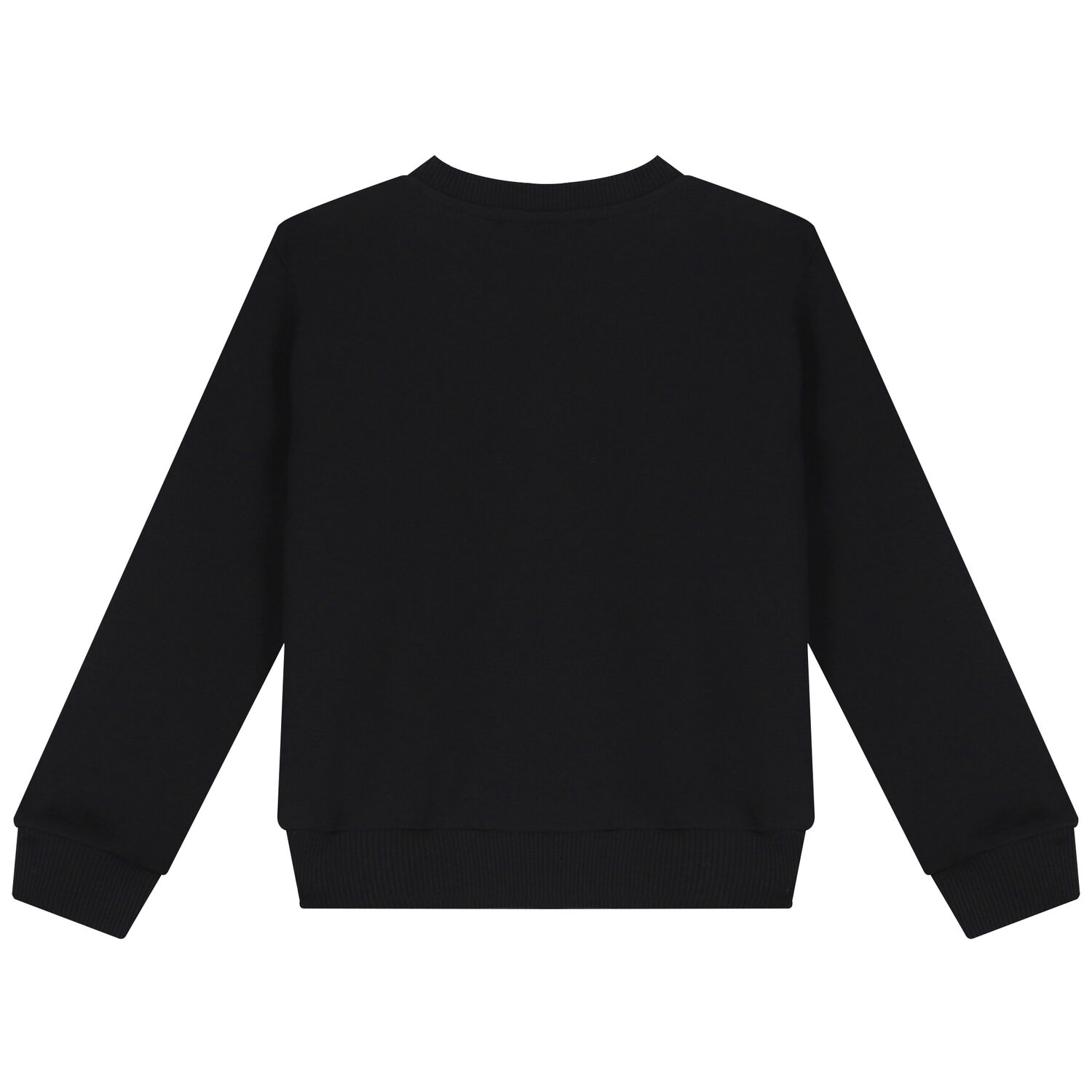 سويت شيرت بالشعار باللون الأسود والذهبى, 1, hi-res