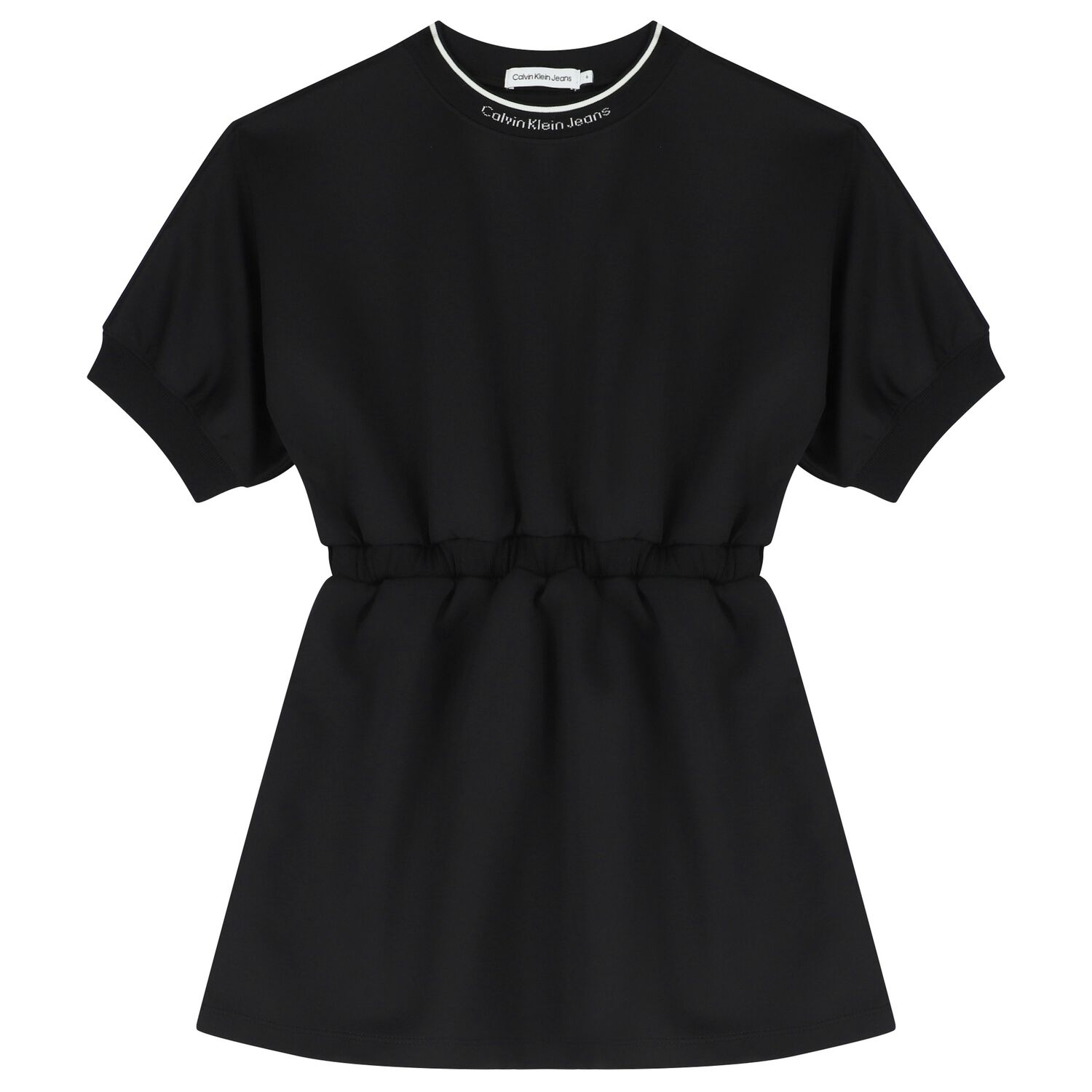 فستان بنات بالشعار باللون الأسود, 1, hi-res image number null