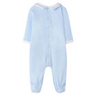 Boys Blue Babygrow, 1, hi-res