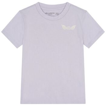 Girls Purple Logo T-Shirt