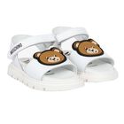 White Teddy Bear Sandals, 1, hi-res