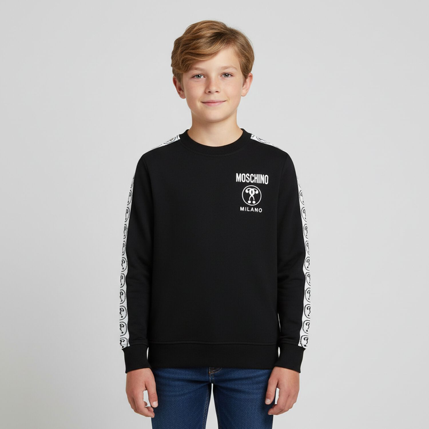 Black & White Logo Sweatshirt, 1, hi-res image number null