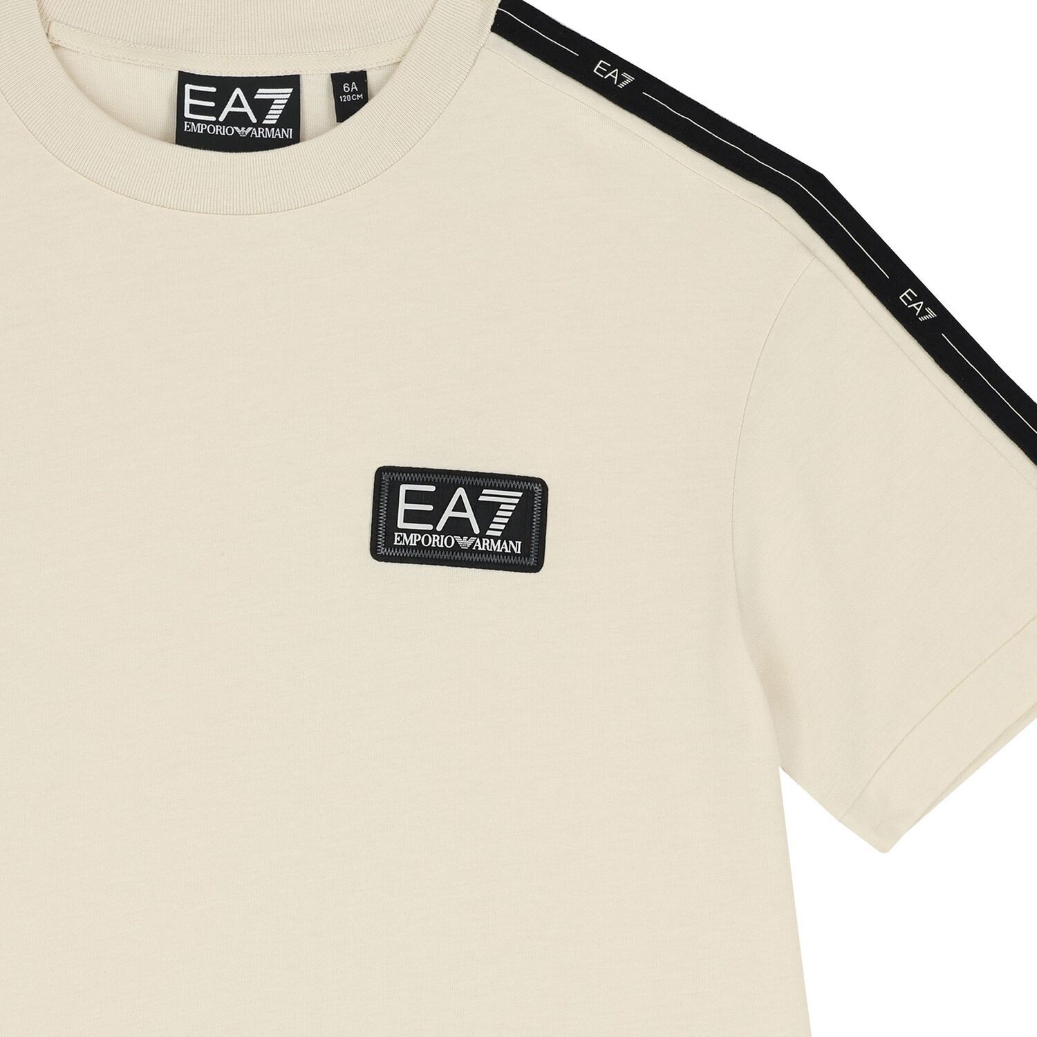 تيشيرت اولاد بالشعار باللون العاجى , 1, hi-res