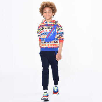 Boys Multi-Colored Logo Hooded Top