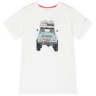 Boys White Logo T-Shirt, 2, hi-res