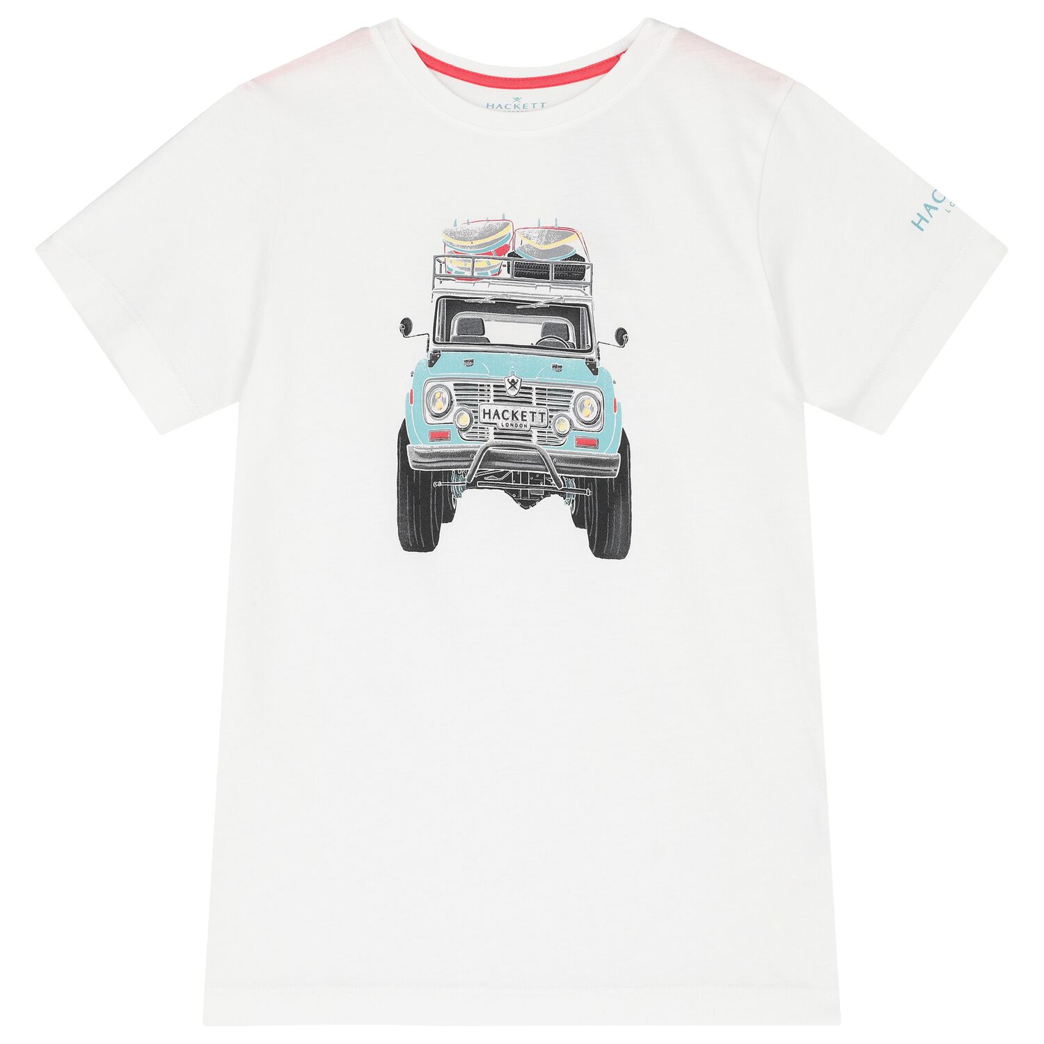 Boys White Logo T-Shirt, 2, hi-res