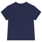 Baby Boys Navy Blue, Ivory & Orange T-Shirts (3 Pack), 1, hi-res